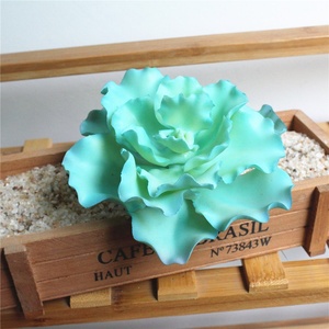 Cabezas de Flores Artificiales de Colores Azules, Suculentas Artificiales para Manualidades - Product Image 5