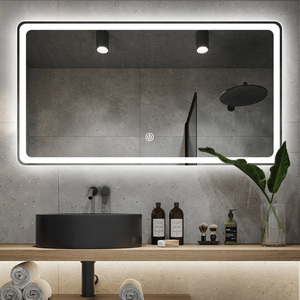 Phổ Biến Rõ Ràng Nhôm Chống Sương Mù Không Thấm Nước Led Gương Beauty Salon <span class=keywords><strong>Bath</strong></span> Gương Với Đèn Led Màn Hình Cảm Ứng - Product Image 5
