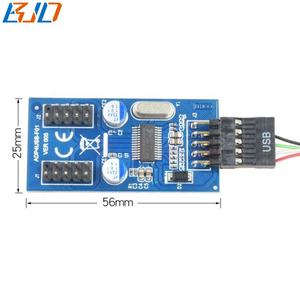 主板9针接头至4 * USB 2.0 9针公连接器集线器分离器适配器，带数据延长线0.3M - Product Image 3
