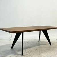 Industrieller Vintage-Esstisch aus Eisen und Mangoholz, Verstellbar, Quadratisch, Klappbar, 4-Sitzer, Vormontiert, für Zuhause, Büro, Hotel