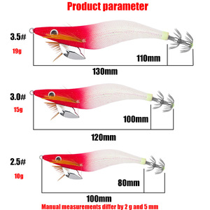 Premium 2.5 # -3.5 #   Esca Luminosa per Calamari Stile Giapponese, Esca Rigida per Pesca di Polpi e <span class=keywords><strong>Seppie</strong></span> in Acqua Salata - Product Image 2