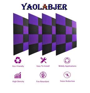 Stile popolare Multi colore suono smorzamento acustico schiuma di assorbimento del <span class=keywords><strong>rumore</strong></span> <span class=keywords><strong>pannelli</strong></span> di isolamento acustico schiuma di poliuretano all'ingrosso - Product Image 5