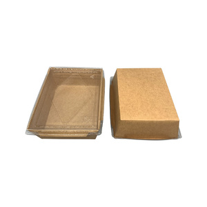 Respetuoso del medio ambiente desechables de papel Kraft personalizada impresa <span class=keywords><strong>Sushi</strong></span> caja de comida rápida con tapa - Product Image 6