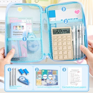 Bolsa de Archivo de Malla en Forma de L para Clasificación de Materias, Bolsa de Almacenamiento para Exámenes y Libros para Estudiantes, Venta al Por Mayor del Fabricante - Product Image 3
