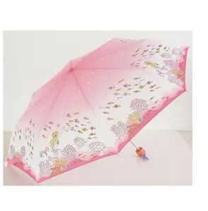 Persönliche Mode Designer automatischer Sonnenschirm Paraguas individuelles Logo kompakter tragbarer Regen Winddicht 3 Mal faltbarer Regenschirm
