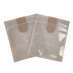 Bolsa de jabón transparente con estampado personalizado, bolsa ecológica con cremallera, para barra de esponja cosmética, embalaje de un lado, con orificio para el mango - Product Image 1