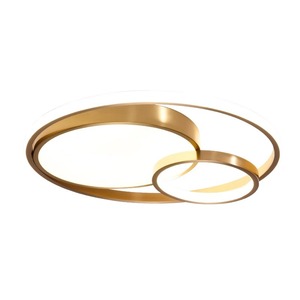 Lámpara de Techo LED de Cobre, Estilo Nórdico Minimalista Moderno, Ultrafina, de Lujo, para Dormitorio Principal, Estudios y Sala de Estar - Product Image 1