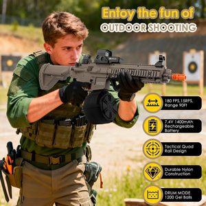 ปืนฉีดน้ำไฟฟ้า <span class=keywords><strong>HK416D</strong></span> ปี 2026 ทำจากไนลอน ปืนเจลไฮโดรเจล ของเล่นปืนฉีดน้ำสำหรับเด็กและผู้ใหญ่ - Product Image 4