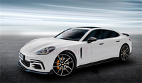 Pour Porsche Panamera 971 (2017-2019) – Kit carrosserie en fibre de carbone : extensions de bas de caisse, bord de pare-chocs avant, aileron arrière, diffuseur arrière