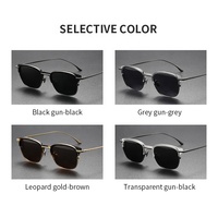 Lunettes de soleil LYNX Fashion Ultra Luxe Lunettes de soleil carrées pour hommes UV400 polarisées Nouveau modèle de conception d'usine