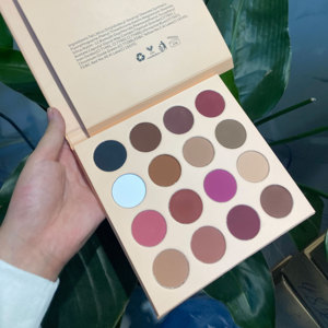 La tavolozza di <span class=keywords><strong>ombretti</strong></span> marrone su misura è fatta da te shimmer ombretto vegano pigmentato opaco colori impermeabili - Product Image 3