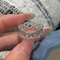 Bagues en argent sterling 925 faites à la main pour femmes, vente en gros, perles multicouches, bijoux, cadeaux