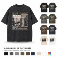 T-shirt unisexe oversize 240 GSM 100% coton, col rond, manches courtes, logo personnalisé, vente en gros, impression DTG, effet délavé, style vintage