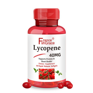 Fabricant en gros de suppléments de lycopène pour la santé de la prostate et du cœur, 40 mg, 60 gélules de lycopène à libération rapide - Product Image 3