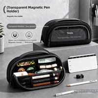 Nouvelle trousse à crayons 2026 pour étudiants, grande capacité, en tissu, design simple et élégant, fermeture magnétique