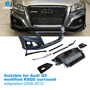 Convient aux modèles <span class=keywords><strong>Audi</strong></span> Q5 modifiés avec des kits de carrosserie RSQ5, kits de pare-chocs modifiés Q5, y compris la calandre et le becquet avant, 2008-2012 - Product Image 1