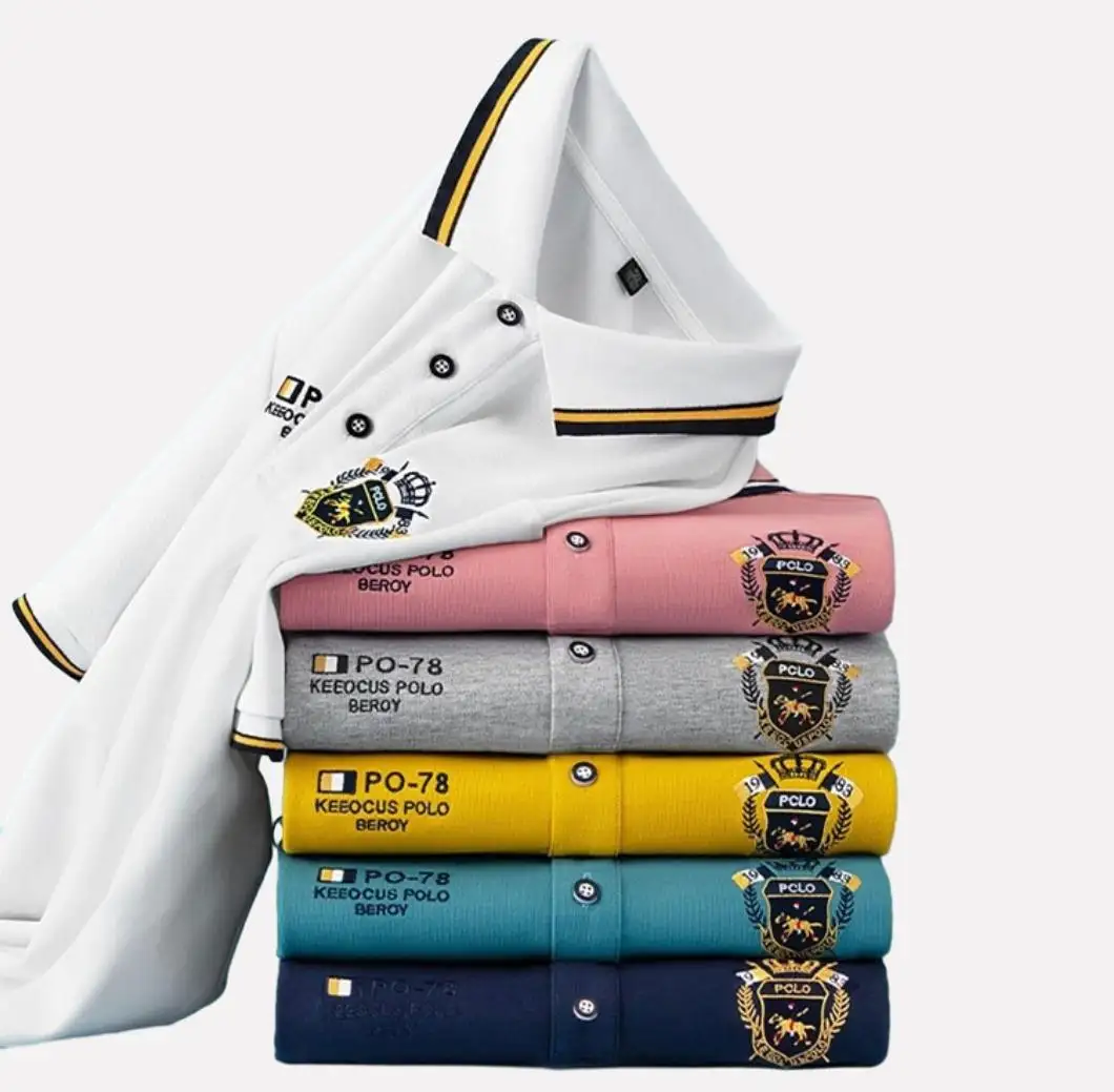 Chất Lượng Cao Polo T Áo Sơ Mi Sản Xuất Công Ty Ngắn Tay Áo Sọc Golf Áo Thun Men's Polo Áo Sơ Mi