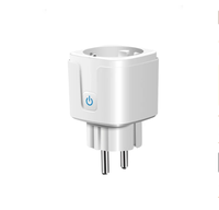 Prise intelligente WiFi EU 16A/20A avec fonction de synchronisation du moniteur d'alimentation Tuya Smart Life APP Control fonctionne avec Alexa Google Home