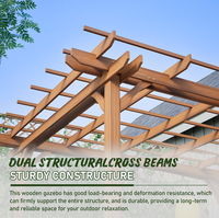 Moderne, milieuvriendelijke houten pergola voor klimplanten, geschikt voor tuin, patio & achtertuin.