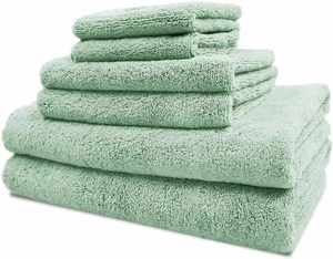 Serviettes en microfibre multicolores ultra douces, absorbantes et à séchage rapide pour la salle de bain et la maison, options de logo personnalisé - Product Image 2