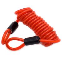 Usine directe OEM disque serrure rappel câble vélo moto alarme sécurité lanière ressort bobine fil bouclé