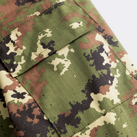Costume d'uniforme de combat tactique en camouflage italien Vegetato Veste et pantalon durables pour une utilisation polyvalente en plein air et pour la chasse