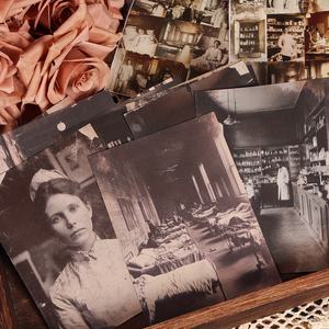 JAI IMAN 32 papiers et 36 autocollants <span class=keywords><strong>Vintage</strong></span> 1920s Hospital DIY Scrapbook Paper <span class=keywords><strong>Kit</strong></span> pour <span class=keywords><strong>Scrapbooking</strong></span> Supplies - Product Image 1