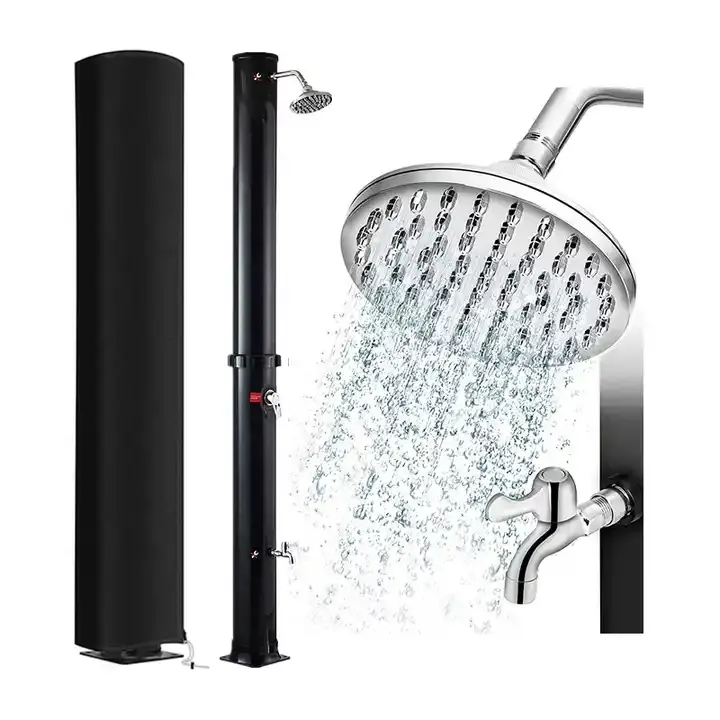 CYLINDER 2023 new model factory price hot sales swimming pool shower beach showers heated by solar energy