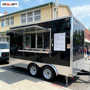 2026 Customized Stainless Steel Towable Food Trailer with Full <b>Kitchen</b> for Snack Food and Burger Mobile Truck - Product Image 3