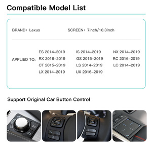 Autoabc Wireless Carplay <span class=keywords><strong>Android</strong></span> Kits para LEXUS YouTube Netflix Screen Mirroring en ES GS IS LC LS RX Ct200h 1 año de garantía - Product Image 5