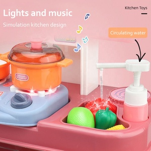 Jouet <span class=keywords><strong>de</strong></span> <span class=keywords><strong>cuisine</strong></span> préscolaire coréenne, ensemble <span class=keywords><strong>de</strong></span> <span class=keywords><strong>cuisine</strong></span>, pour la maison, Table à manger en plastique <span class=keywords><strong>de</strong></span> 70cm - Product Image 3