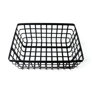 Panier de rangement en acier au carbone durable, résistant à la rouille, écologique, moderne, multi-usages, grande capacité, avec design d'égouttage pour le rangement - Product Image 6
