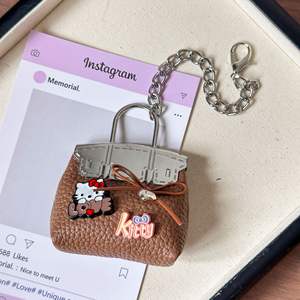 Porte-clés pendentif Hello Kitty en cuir <span class=keywords><strong>noir</strong></span> à imprimé léopard, style Wasteland, pour sac à dos, nouvelle collection - Product Image 6