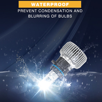 Ampoule LED pour voiture 12000LM 140W H7 9005 9006, température de couleur 6000K, aluminium, faisceau à 360 degrés, phare LED H11 H4 PSX26W