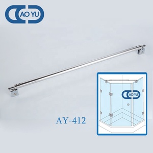 Al por mayor de calidad superior barra de apoyo 304 ajustable de acero inoxidable de pared a vidrio ducha barra de apoyo - Product Image 4