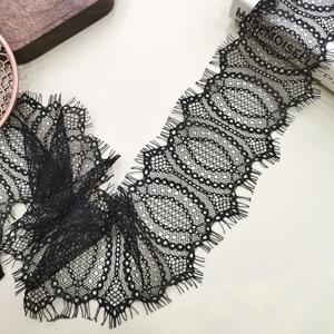 Blanc et noir 9 cm dentelle étroite dentelle cils dentelle Voile dentelle est utilisé pour la décoration de vêtements bricolage sous-vêtements et accessoires de soutien-gorge - Product Image 3