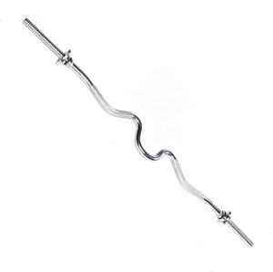 Barra filettata cromata con collari a stella per <span class=keywords><strong>palestra</strong></span> <span class=keywords><strong>Fitness</strong></span> - Product Image 3