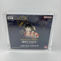 Boîte de protection en acrylique transparente pour cartes One Piece en anglais, étui en acrylique pour cartes One Piece Op13 Op14