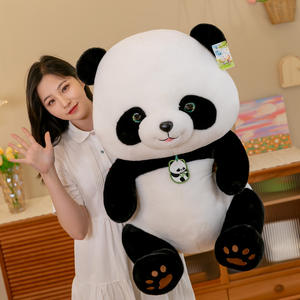Peluche Panda Géante Super Douce de Haute Qualité 27-80cm, Jouet Anti-Stress, Cadeau pour la Saint-Valentin - Product Image 4