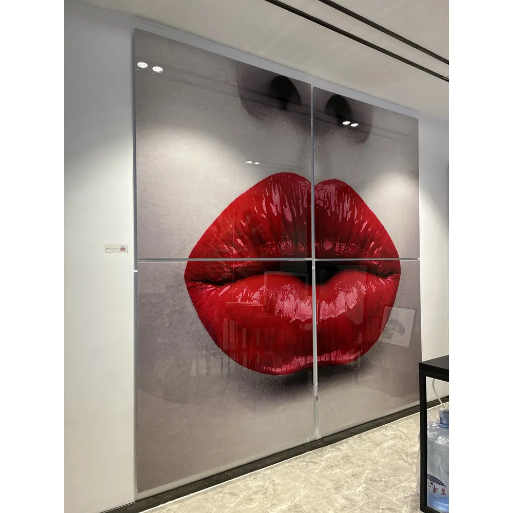 Femme Sexy Red Lips Poster Wall Art Peinture sur toile Nordic Wall Pictures for Living Room or Bedroom Decoration Picture Art Print