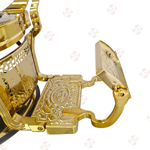 Mobili per parrucchieri: struttura per sedia da barbiere in oro e accessori per sedia da barbiere reclinabile - Product Image 5
