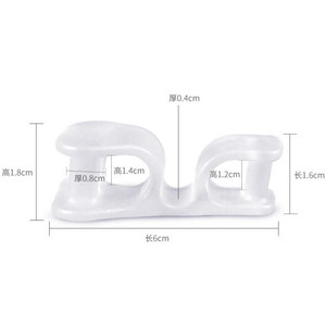 Toe Two Hole Thumb Valgus Toe Separador Gel de silicona Foot Fingers Protector <span class=keywords><strong>Corrector</strong></span> Pedicure Foot Care <span class=keywords><strong>Tool</strong></span> - Product Image 6