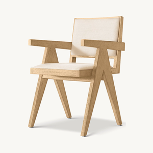 Salotto moderno poltrone casa sala da pranzo interni in legno tessuto incorniciato poltrone di lusso - Product Image 1