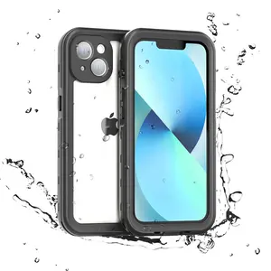 Redpepper direct manufacturer supply rugged ip68 standard waterproof phone case with built-in screen protector and lanyard