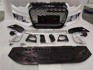 Kit de pare-chocs avant pour <span class=keywords><strong>Audi</strong></span> A6 S6 C7, style <span class=keywords><strong>RS6</strong></span>, avec calandre, pour <span class=keywords><strong>Audi</strong></span> A6 S6 C7 2012 2013 2014 <span class=keywords><strong>2015</strong></span> - Product Image 2