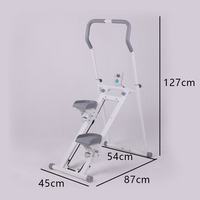 Pratique usage domestique intérieur pliable en acier pas à pas multifonctionnel équipement de Fitness pente escalade Machine escalier grimpeur manuel