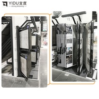 Hot Sale Mosaik Keramik halter Granit Stand Seite Drehen Bodenfliesen Rack Stein Metall Holz Probe Display Showroom