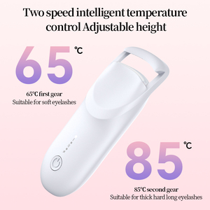 Mini Portable Heated Eyelash Curler USB Rechargeable Intelligent Heating Electric <b>Make</b>-<b>Up</b> Tool <b>Clip</b> GZ RTS Bulk Mixed Order - Product Image 3