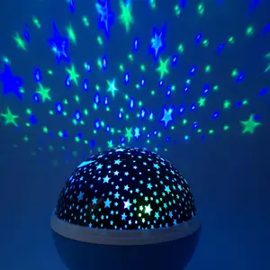 빛 프로젝터 별이 빛나는 하늘 회전 Led 밤 다채로운 빛 어린이 침실 스타 문 빛 아이 선물 램프