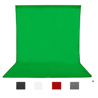 Kain Latar Belakang Foto Muslin Katun Warna Hitam Putih Hijau Biru Merah Ukuran Besar 2mx3m untuk Studio Fotografi